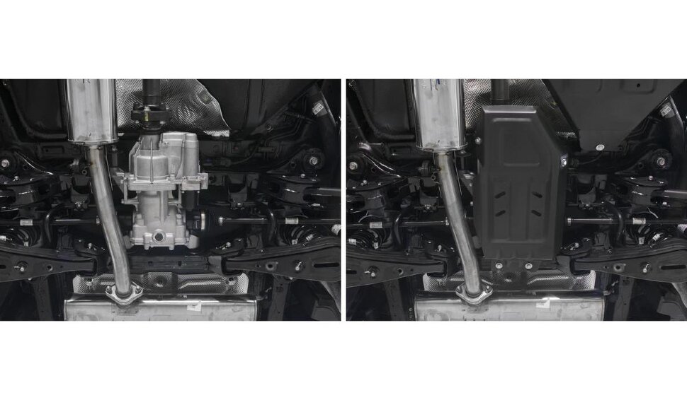Защита редуктора Rival для Hyundai Tucson III 4WD 2015-2018, сталь 1.5 мм, с крепежом, штампованная, 111.2359.1