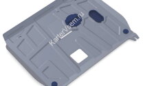 Защита картера и КПП Rival для Kia Ceed II хэтчбек 2012-2015, штампованная, алюминий 3 мм, с крепежом, 333.2350.1