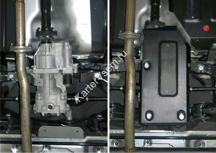 Защита редуктора АвтоБроня для Kia Sportage III 4WD 2010-2016, штампованная, сталь 1.5 мм, с крепежом, 111.02829.1