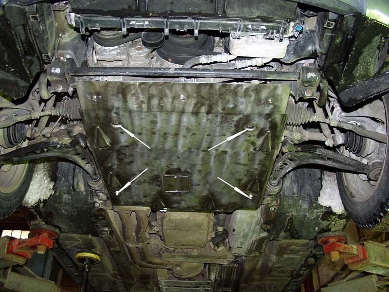 Защита картера BMW 3 Series двигатель 2,5 4wd  (1998-2001)  арт: 03.0639