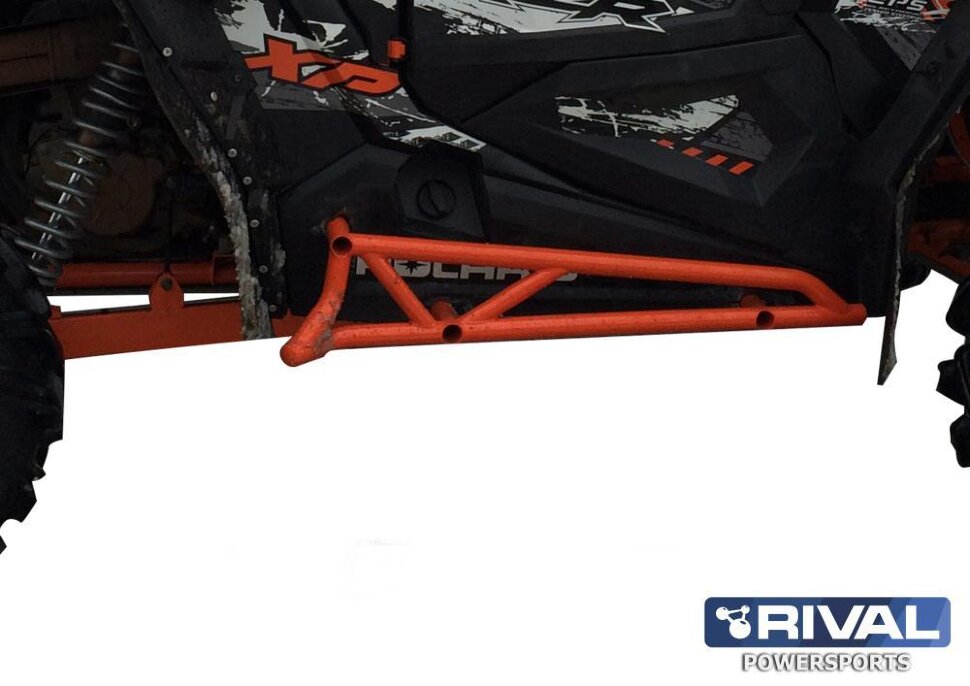 Защита порогов из труб Polaris RZR 1000 (2013-) + комплект крепежа