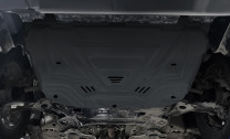 Защита картера АвтоБроня для Soueast DX8S (V - 1.5) FWD РКПП 2022-н.в., сталь 1.5 мм, с крепежом, штампованная, 111.00936.1