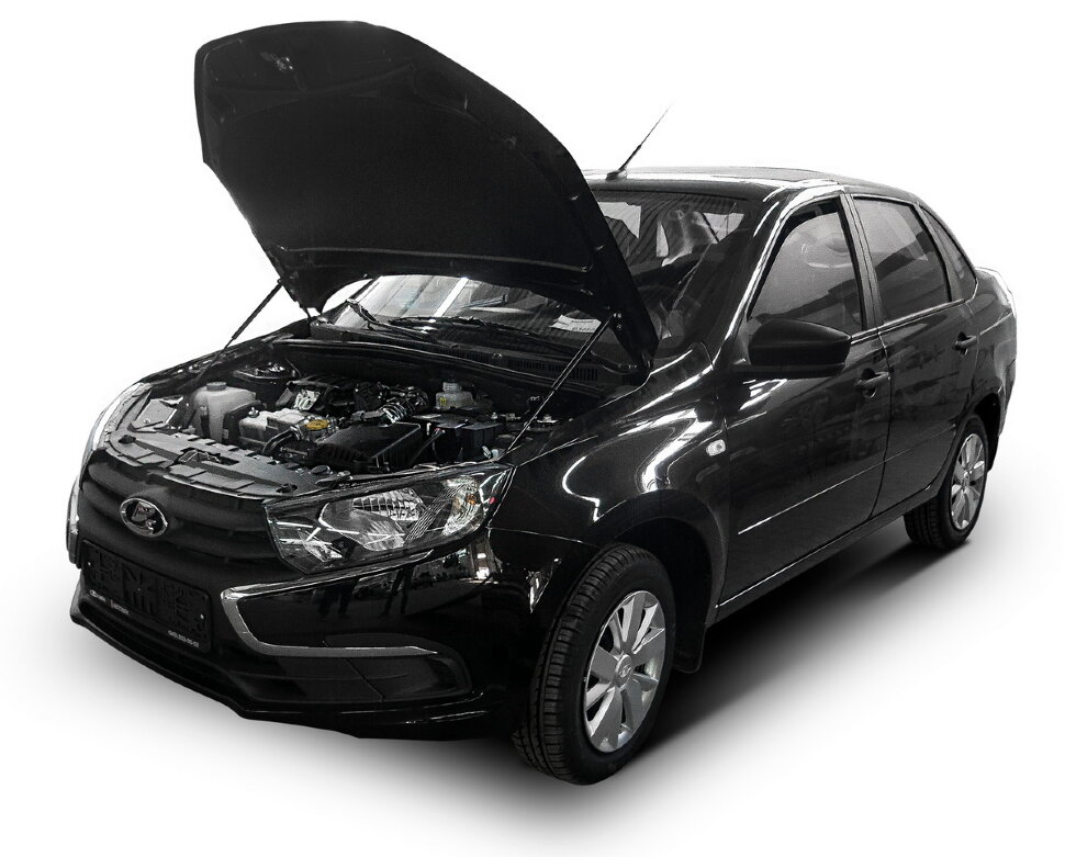 Газовые упоры капота Rival для Lada Granta I рестайлинг 2018-н.в., 2 шт., A.ST.6012.1