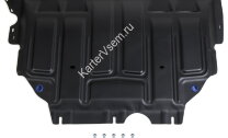 Защита картера и КПП Rival для Volkswagen Passat B8 FWD 2014-2019, сталь 1.5 мм, с крепежом, штампованная, 111.5128.1