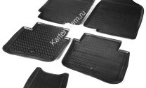 Коврики в салон автомобиля Rival для Kia Rio III поколение седан, хэтчбек 2011-2017, полиуретан, 5 частей, 12803001