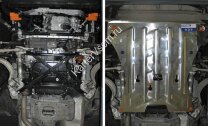 Защита картера и КПП Rival для Audi Q5 I 2008-2017, штампованная, алюминий 4 мм, с крепежом, 333.0321.1