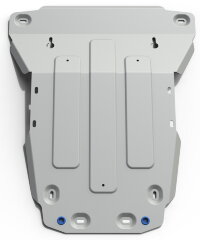 Защита радиатора и картера Rival для Land Rover Discovery IV 2009-2016, штампованная, алюминий 6 мм, с крепежом, 2333.3110.1.6
