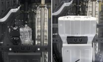Защита РК Rival для Toyota Fortuner II 4WD 2017-2020 2020-н.в. (устанавл-ся совместно с 2333.5711.1.6), штампованная, алюминий 6 мм, с крепежом, 2333.5770.1.6