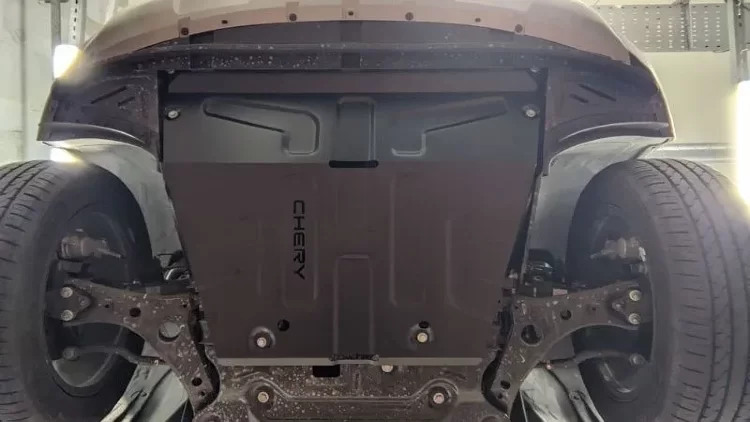 Защита картера и КПП Chery Tiggo 8 Pro Max двигатель 2.0 AT FullWD  (2022-н.в.)  арт: 28.5213