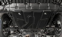 Защита картера и КПП АвтоБроня для Toyota RAV4 XA30 рестайлинг 2010-2013, штампованная, сталь 1.8 мм, с крепежом, 111.05709.1