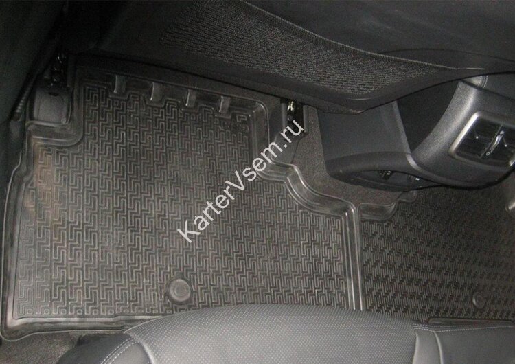 Коврики в салон автомобиля Rival для Kia Sorento III поколение Prime 2015-2020, полиуретан, 4 части, 12804002