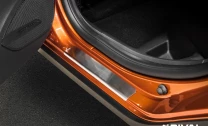 Накладки на пороги Rival для Lada Vesta CNG седан 2017-н.в., нерж. сталь, с надписью, 4 шт., NP.6007.3