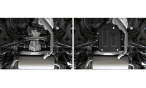 Защита редуктора АвтоБроня для Haval H3 РКПП 4WD (V - 1.5) 2024-н.в., штампованная, сталь 1.5 мм, с крепежом, 111.09430.1