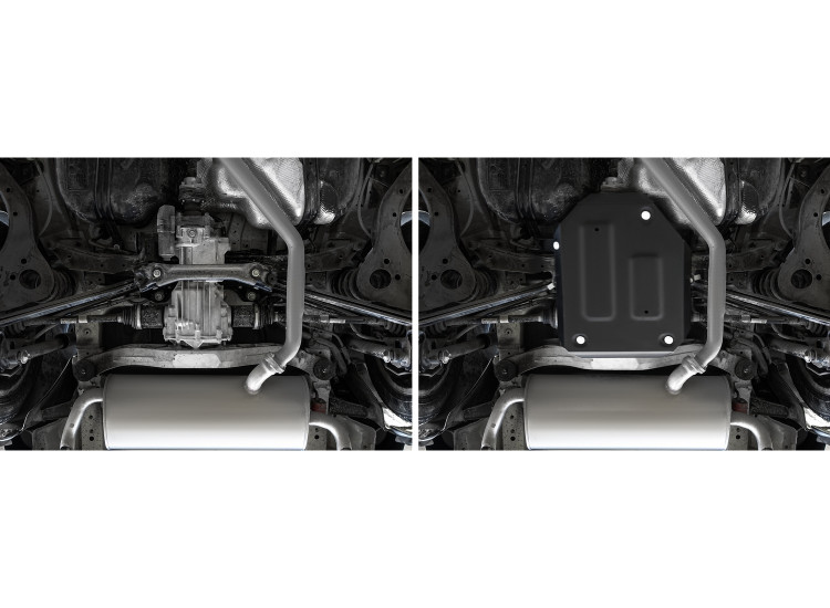 Защита редуктора АвтоБроня для Haval H3 РКПП 4WD (V - 1.5) 2024-н.в., штампованная, сталь 1.5 мм, с крепежом, 111.09430.1