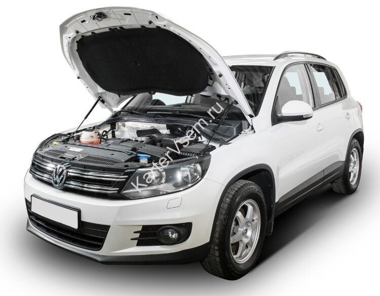Газовые упоры капота АвтоУпор для Volkswagen Tiguan I рестайлинг 2011-2017, 2 шт., UVWTIG012
