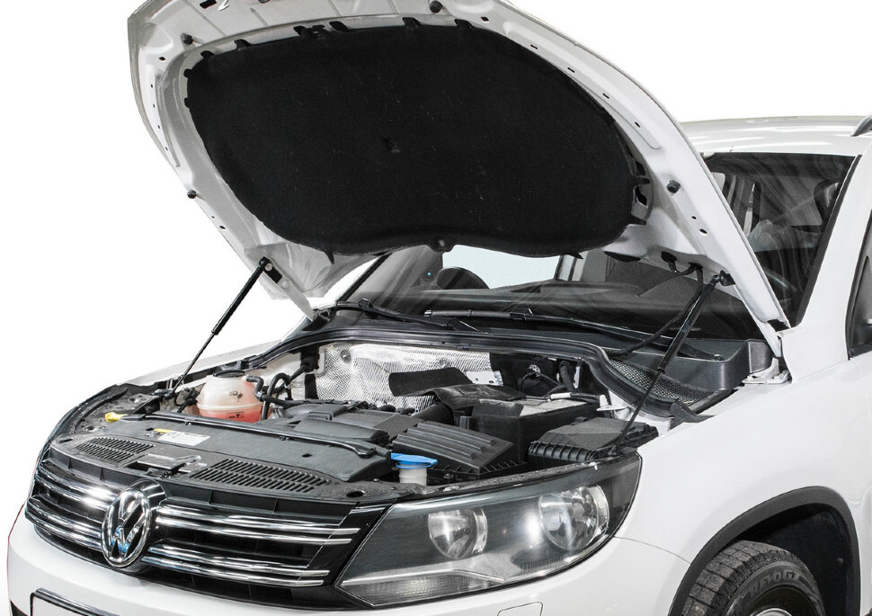 Газовые упоры капота АвтоУпор для Volkswagen Tiguan I рестайлинг 2011-2017, 2 шт., UVWTIG012