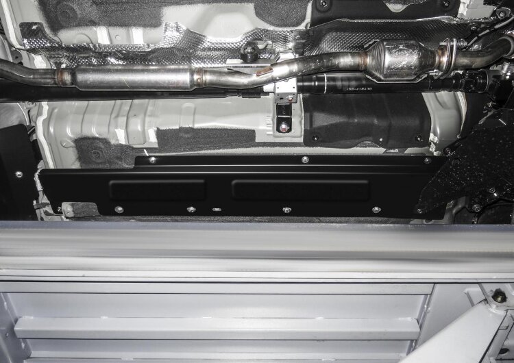 Защита топливных трубок Rival для Mitsubishi Outlander III рестайлинг 4WD 2018-н.в., сталь 1.8 мм, с крепежом, штампованная, 111.4039.1