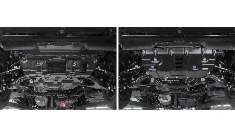 Защита радиатора Rival для Toyota Land Cruiser Prado 150 2009-2013, сталь 1.8 мм, с крепежом, штампованная, 111.9516.1