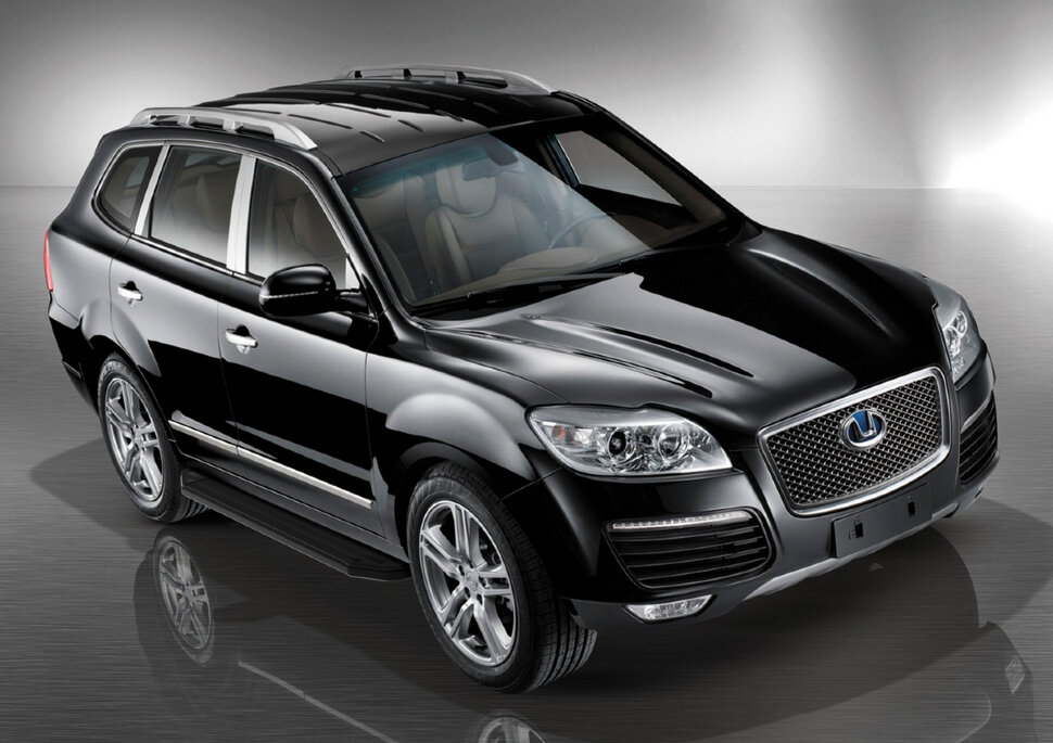 Пороги площадки (подножки) "Premium-Black" Rival для Hawtai Boliger 2014-2020, 173 см, 2 шт., алюминий, A173ALB.2901.1 купить недорого