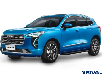 Пороги на автомобиль (подножки) "Premium-Black" Rival для Haval Jolion 2021-н.в., 180 см, 2 шт., алюминий, A180ALB.9404.1