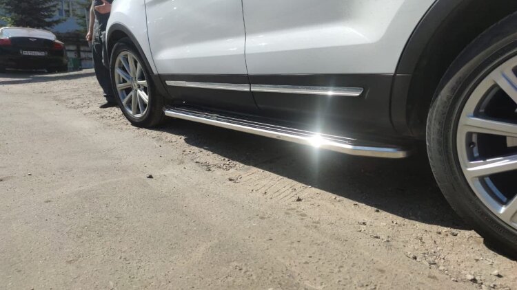 Пороги площадки (подножки) "Premium" Rival для Mazda CX-5 I 2011-2017, 173 см, 2 шт., алюминий, A173ALP.3801.3 в официальном интернет магазине