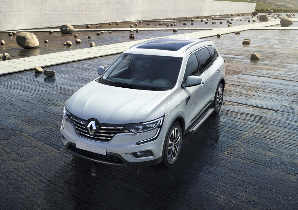 Пороги площадки (подножки) "Bmw-Style круг" Rival для Nissan Qashqai II 2014-2019 2019-н.в., 173 см, 2 шт., алюминий, D173AL.4704.1 купить недорого