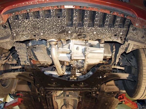 Защита картера и КПП Nissan Note двигатель 1,4 MT  (2005-2014)  арт: 15.2480