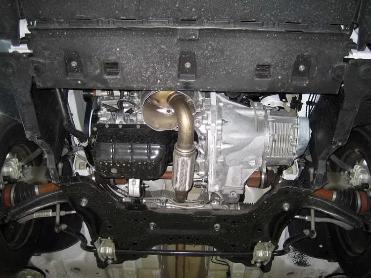 Защита картера и КПП Peugeot Partner двигатель 1,9 TDI  (2008-2018)  арт: 17.1490