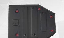 Защита топливного бака АвтоБроня для Soueast DX8S РКПП FWD (V - 1.5) 2022-н.в., штампованная, сталь 1.5 мм, с крепежом, 111.00937.1