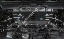 Защита радиатора Rival для Toyota Land Cruiser Prado 150 рестайлинг 2013-2017, сталь 1.8 мм, с крепежом, штампованная, 111.9516.1