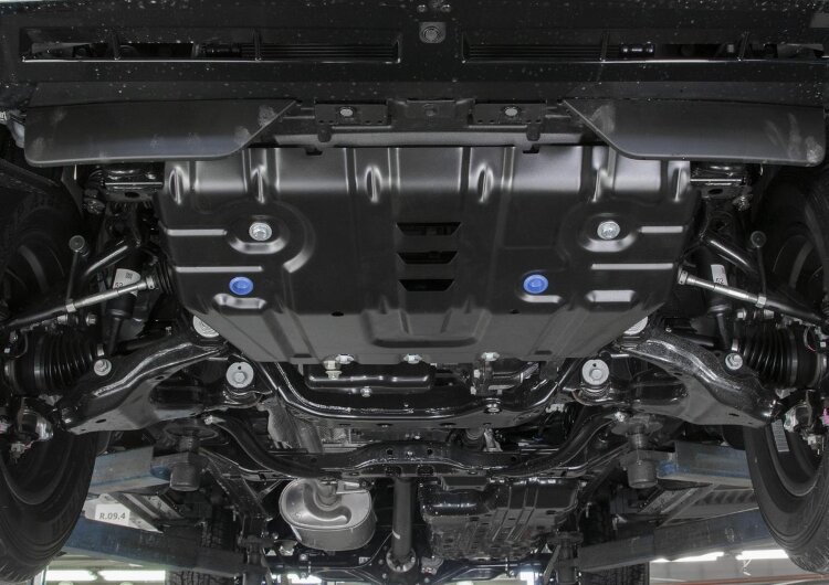 Защита радиатора Rival для Toyota Land Cruiser Prado 150 рестайлинг 2013-2017, сталь 1.8 мм, с крепежом, штампованная, 111.9516.1
