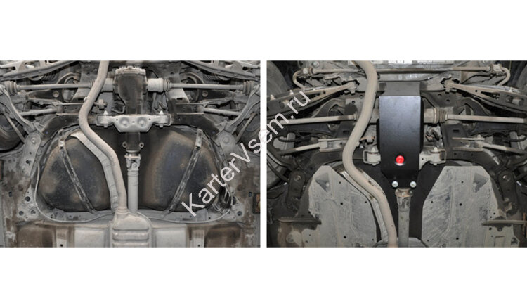 Защита редуктора АвтоБроня для Subaru Forester III 2007-2013, сталь 1.8 мм, с крепежом, 111.05402.2