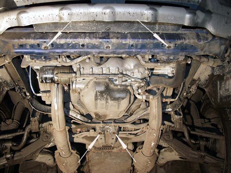 Защита картера Subaru Forester двигатель 2  (1997-2002)  арт: 22.0605