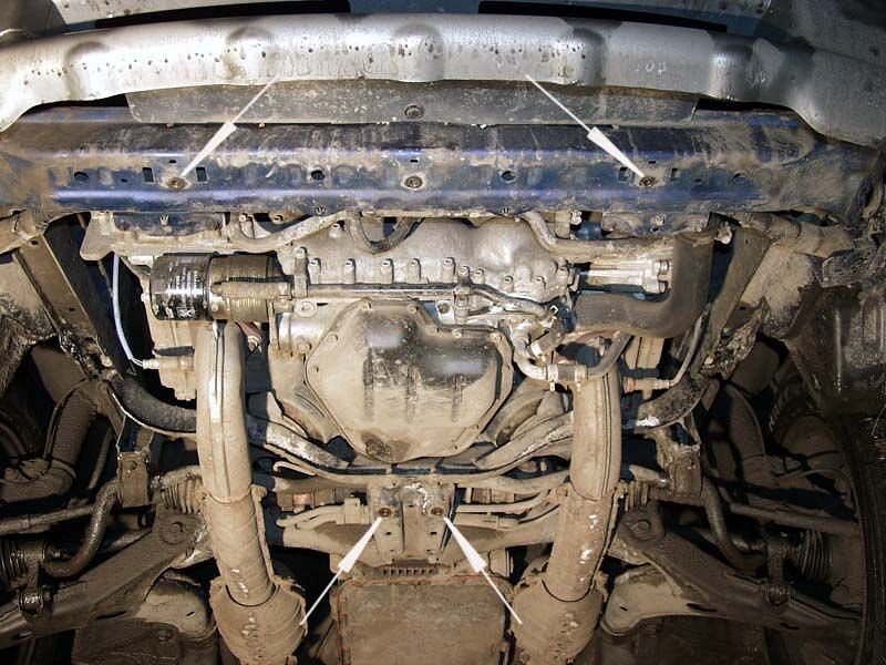 Защита картера Subaru Forester двигатель 2  (1997-2002)  арт: 22.0605