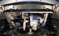 Защита картера и КПП Chevrolet Aveo двигатель 1,2; 1,4  (2003-2006)  арт: 04.0571