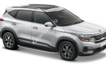 Пороги на автомобиль "Premium" Rival для Kia Soul III 2019-н.в., 180 см, 2 шт., алюминий, A180ALP.2805.1