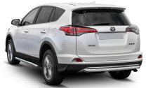 Защита заднего бампера d57 Rival для Toyota RAV4 CA40 рестайлинг 2015-2019, нерж. сталь, R.5718.004