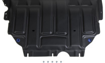 Защита картера и КПП Rival для Audi A3 8V (V - 1.2; 1.4; 1.8) 2012-2016, сталь 1.5 мм, с крепежом, штампованная, 111.5128.1