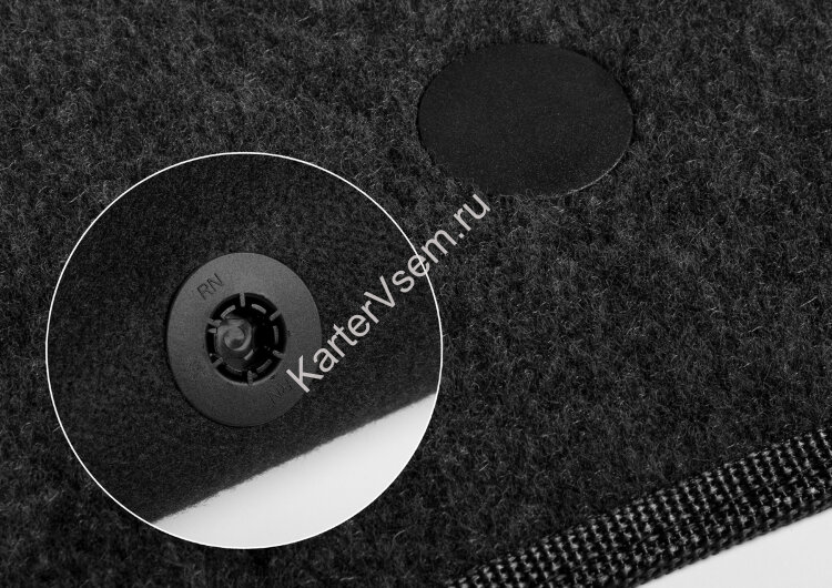 Коврики текстильные в салон автомобиля AutoFlex Business для Renault Kaptur I поколение рестайлинг 2020-н.в., графит, с крепежом, 5 частей, 5470401