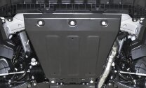 Защита картера Rival для Subaru XV II 4WD 2017-н.в., сталь 1.8 мм, с крепежом, штампованная, 111.5432.1