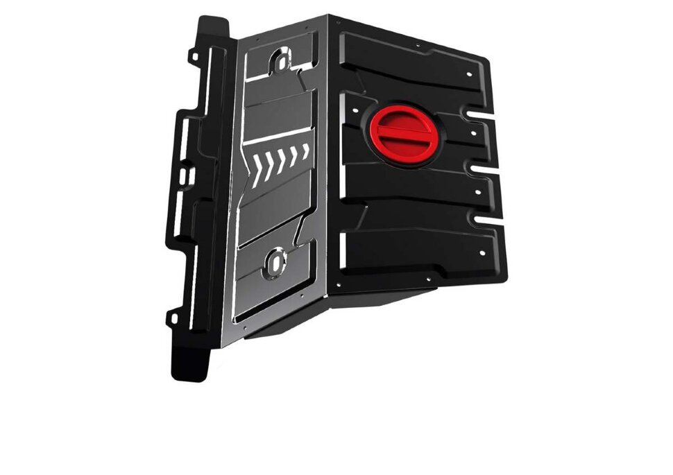 Защита картера АвтоБроня для Toyota Land Cruiser Prado 150 IV поколение 2009-2013, сталь 1.8 мм., с крепежом, штампованная, 111.05783.1