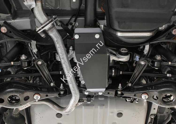 Защита редуктора АвтоБроня для Toyota RAV4 CA40 4WD 2012-2019, сталь 1.8 мм, с крепежом, 111.03216.1
