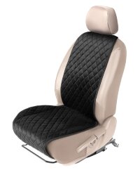 Накидка на сиденье автомобиля из алькантары AutoFlex, универсальная, ромб, цвет черный