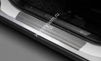 Накладки на пороги Rival для Lexus NX I рестайлинг 2017-н.в., нерж. сталь, с надписью, 4 шт., NP.3202.3 с доставкой по всей России