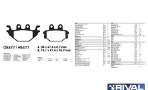 Тормозные колодки RM Gamax AX600 (2001-2023) арт. OS377
