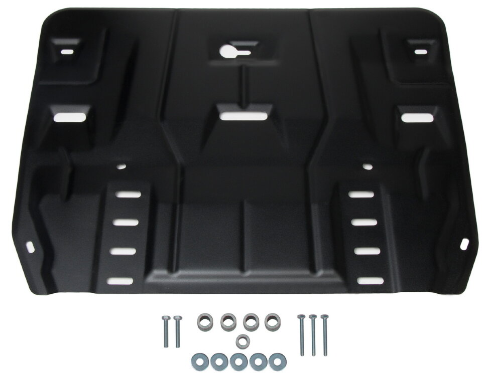 Защита картера и КПП AutoMax для Kia K5 2020-н.в., сталь 1.5 мм, с крепежом, штампованная, AM.2861.1