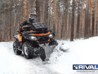 Снегоотвал быстросъемный Quick2 silver 150 мм (Land Rover )