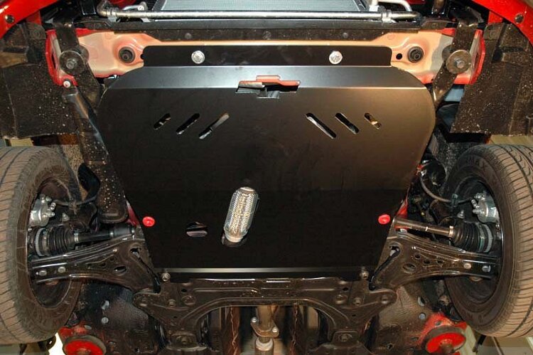 Защита картера и КПП Chevrolet Aveo двигатель 1,2; 1,4; 1,5  (2008-2011)  арт: 04.1793