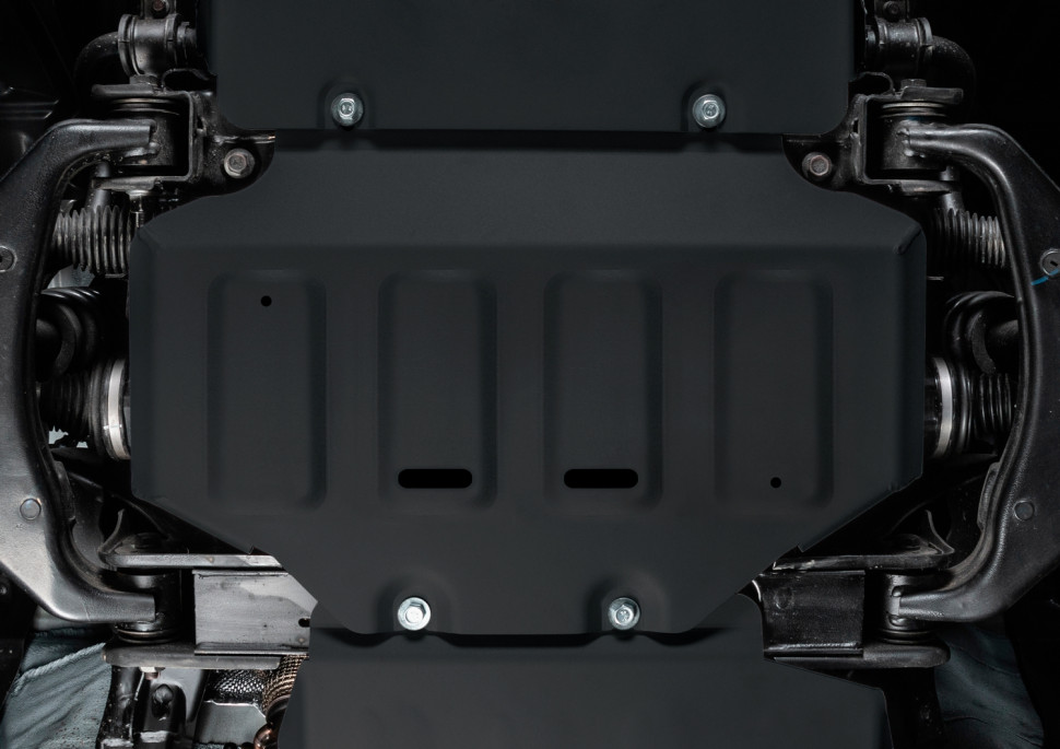 Защита картера АвтоБроня для Tank 500 АКПП 4WD (V - 2.0T; 3.0T) 2023-н.в., штампованная, сталь 1.5 мм, с крепежом, 111.04802.1