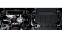 Защита картера АвтоБроня для Tank 500 АКПП 4WD (V - 2.0T; 3.0T) 2023-н.в., штампованная, сталь 1.5 мм, с крепежом, 111.04802.1